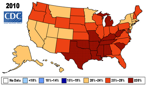 Obesity Rates in 2010